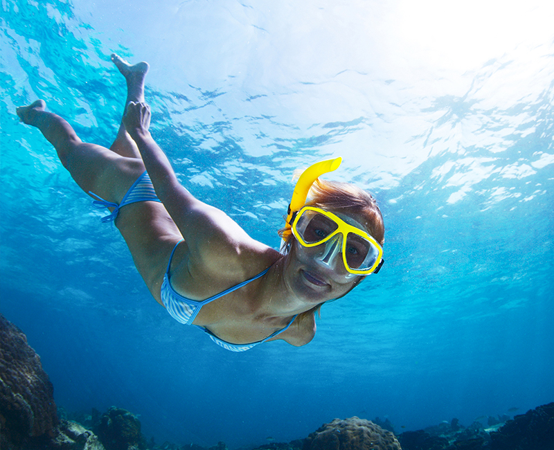 Snorkelling in Hikkaduwa Sri Lanka